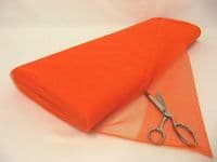 Dress Net 100% Polyester Tulle Fabric Material - FLAME ORANGE